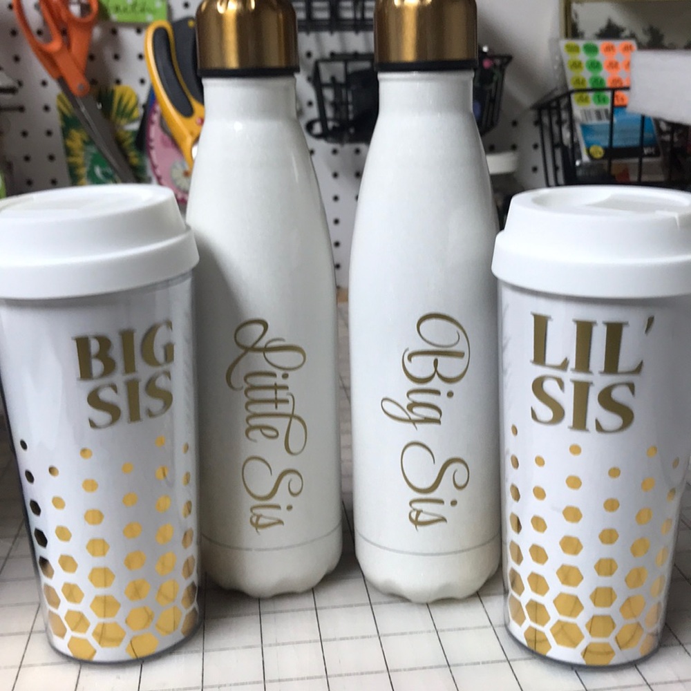 Brand New Four pieces Big and Little Sis cups